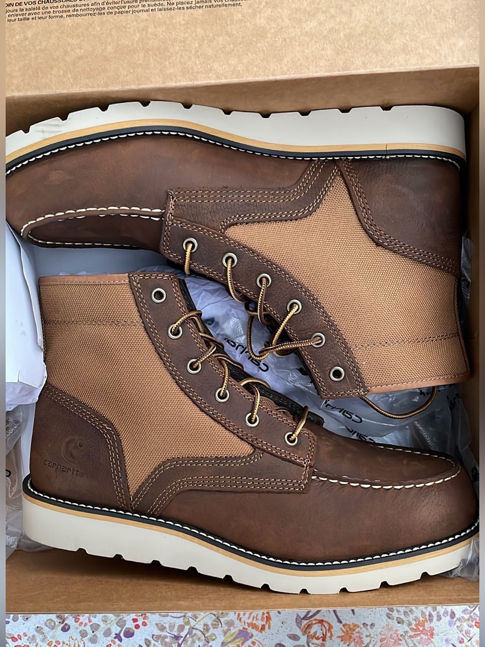 CARHARTT MENS 11.5 Brown Leather Chukka Work Boot
